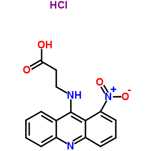 75106-56-8  N-(1-nitroacridin-9-yl)-beta-alanine hydrochloride (1:1)