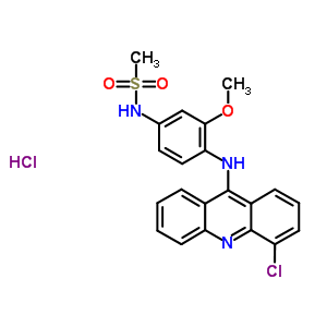 76708-67-3  N-{4-[(4-chloroacridin-9-yl)amino]-3-methoxyphenyl}methanesulfonamide hydrochloride (1:1)
