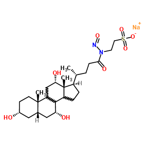 76757-84-1;82660-96-6  2-{nitroso[(3alpha,5beta,7alpha,8xi,9xi,12alpha,14xi)-3,7,12-trihydroxy-24-oxocholan-24-yl]amino}ethanesulfonic acid