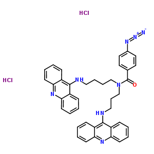 81416-98-0  N-[4-(acridin-9-ylamino)butyl]-N-[3-(acridin-9-ylamino)propyl]-4-azidobenzamide dihydrochloride
