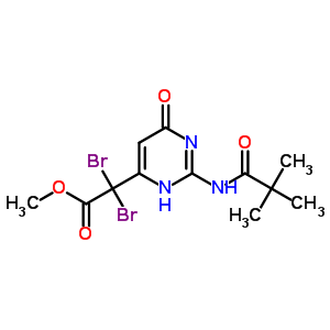 86944-18-5  methyl dibromo{2-[(2,2-dimethylpropanoyl)amino]-6-oxo-3,6-dihydropyrimidin-4-yl}acetate