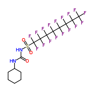100221-85-0  N-(cyclohexylcarbamoyl)-1,1,2,2,3,3,4,4,5,5,6,6,7,7,8,8,8-heptadecafluorooctane-1-sulfonamide