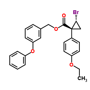101492-25-5  3-phenoxybenzyl (1R,2R)-2-bromo-1-(4-ethoxyphenyl)cyclopropanecarboxylate 101492-25-5  3-phenoxybenzyl (1R,2R)-2-bromo-1-(4-ethoxyphenyl)cyclopropanecarboxylate