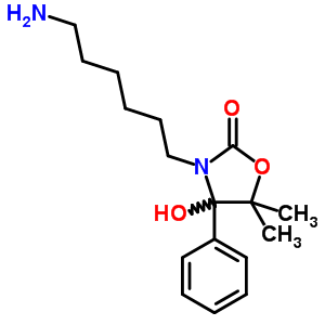 107196-93-0  3-(6-aminohexyl)-4-hydroxy-5,5-dimethyl-4-phenyl-1,3-oxazolidin-2-one