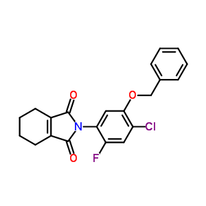 122854-99-3  2-[5-(benzyloxy)-4-chloro-2-fluorophenyl]-4,5,6,7-tetrahydro-1H-isoindole-1,3(2H)-dione