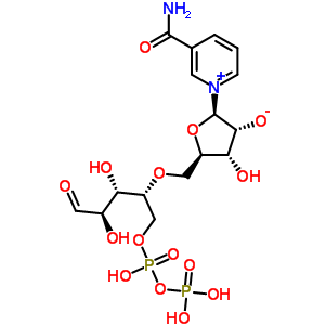 30419-23-9  (2R,3R,4R,5R)-2-(3-carbamoylpyridinium-1-yl)-5-({[(2R,3S,4R)-3,4-dihydroxy-1-{[hydroxy(phosphonooxy)phosphoryl]oxy}-5-oxopentan-2-yl]oxy}methyl)-4-hydroxytetrahydrofuran-3-olate (non-preferred name)