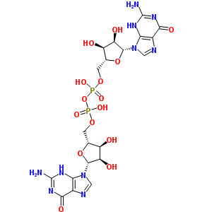 34692-44-9  bis{[(2R,3S,4R,5R)-5-(2-amino-6-oxo-3,6-dihydro-9H-purin-9-yl)-3,4-dihydroxytetrahydrofuran-2-yl]methyl} dihydrogen diphosphate (non-preferred name)