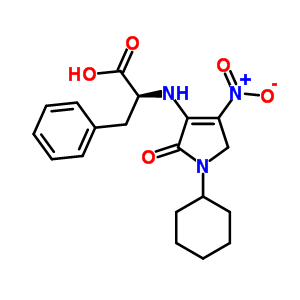 52555-26-7  N-(1-cyclohexyl-4-nitro-2-oxo-2,5-dihydro-1H-pyrrol-3-yl)-L-phenylalanine
