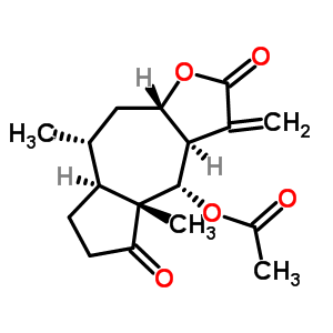 54999-07-4  (3aR,4S,4aR,7aS,8R,9aS)-4a,8-dimethyl-3-methylidene-2,5-dioxododecahydroazuleno[6,5-b]furan-4-yl acetate