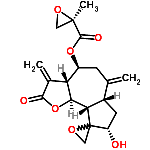 55399-34-3  (3aR,4S,6aR,8S,9aS,9bS)-8-hydroxy-3,6-dimethylidene-2-oxodecahydro-2H-spiro[azuleno[4,5-b]furan-9,2'-oxiran]-4-yl (2R)-2-methyloxirane-2-carboxylate