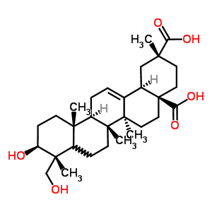 56283-68-2  (3beta,5xi,18alpha)-3,23-dihydroxyolean-12-ene-28,29-dioic acid