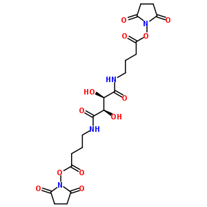 68068-99-5  (2R,3R)-N,N'-bis{4-[(2,5-dioxopyrrolidin-1-yl)oxy]-4-oxobutyl}-2,3-dihydroxybutanediamide