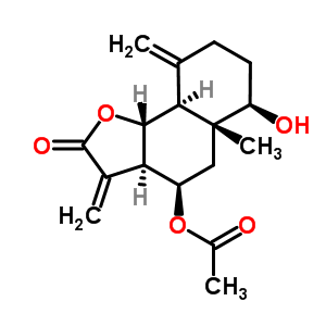 69845-02-9  (3aR,4R,5aR,6R,9aS,9bR)-6-hydroxy-5a-methyl-3,9-dimethylidene-2-oxododecahydronaphtho[1,2-b]furan-4-yl acetate