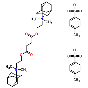 70623-73-3  N,N'-[(1,4-dioxobutane-1,4-diyl)bis(oxyethane-2,1-diyl)]bis(N,N-dimethyltricyclo[3.3.1.1~3,7~]decan-1-aminium) bis(4-methylbenzenesulfonate)