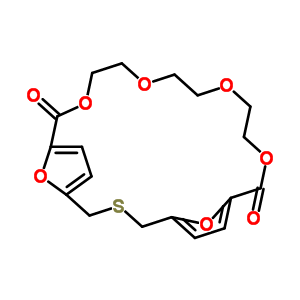 71349-35-4  10,13,16,19,24,25-hexaoxa-3-thiatricyclo[19.2.1.1~5,8~]pentacosa-1(23),5,7,21-tetraene-9,20-dione