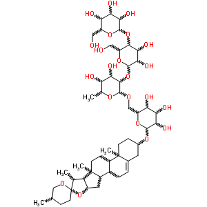 74350-30-4  spirost-5-en-3-yl hexopyranosyl-(1->4)hexopyranosyl-(1->2)-6-deoxyhexopyranosyl-(1->6)hexopyranoside
