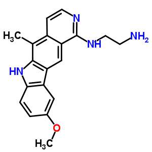 74861-67-9  N-(9-methoxy-5-methyl-6H-pyrido[4,3-b]carbazol-1-yl)ethane-1,2-diamine