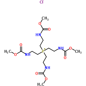 76343-25-4  7,7-bis{2-[(methoxycarbonyl)amino]ethyl}-3,11-dioxo-2,12-dioxa-4,10-diaza-7-phosphoniatridecane chloride