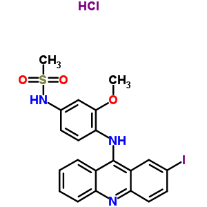76708-47-9  N-{4-[(2-iodoacridin-9-yl)amino]-3-methoxyphenyl}methanesulfonamide hydrochloride (1:1)