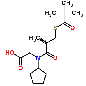 76963-39-8  N-cyclopentyl-N-{3-[(2,2-dimethylpropanoyl)sulfanyl]-2-methylpropanoyl}glycine
