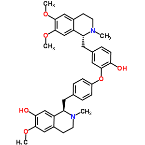 88524-56-5  (1R)-1-[4-(5-{[(1R)-6,7-dimethoxy-2-methyl-1,2,3,4-tetrahydroisoquinolin-1-yl]methyl}-2-hydroxyphenoxy)benzyl]-6-methoxy-2-methyl-1,2,3,4-tetrahydroisoquinolin-7-ol