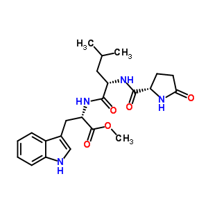 98385-67-2  methyl 5-oxo-L-prolyl-L-leucyl-L-tryptophanate