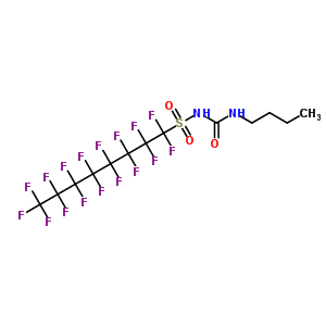 100221-84-9  N-(butylcarbamoyl)-1,1,2,2,3,3,4,4,5,5,6,6,7,7,8,8,8-heptadecafluorooctane-1-sulfonamide