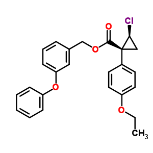 101492-24-4  3-phenoxybenzyl (1R,2S)-2-chloro-1-(4-ethoxyphenyl)cyclopropanecarboxylate 101492-24-4  3-phenoxybenzyl (1R,2S)-2-chloro-1-(4-ethoxyphenyl)cyclopropanecarboxylate