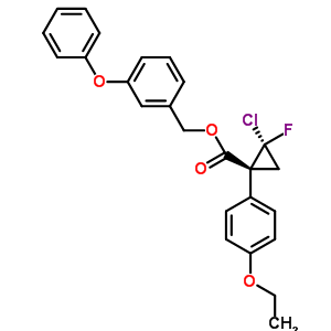 101492-29-9  3-phenoxybenzyl (1R,2R)-2-chloro-1-(4-ethoxyphenyl)-2-fluorocyclopropanecarboxylate 101492-29-9  3-phenoxybenzyl (1R,2R)-2-chloro-1-(4-ethoxyphenyl)-2-fluorocyclopropanecarboxylate