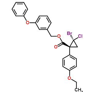 101492-30-2  3-phenoxybenzyl (1R,2R)-2-bromo-2-chloro-1-(4-ethoxyphenyl)cyclopropanecarboxylate 101492-30-2  3-phenoxybenzyl (1R,2R)-2-bromo-2-chloro-1-(4-ethoxyphenyl)cyclopropanecarboxylate