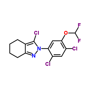 106969-02-2  3-chloro-2-[2,4-dichloro-5-(difluoromethoxy)phenyl]-4,5,6,7-tetrahydro-2H-indazole