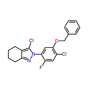 122854-98-2  2-[5-(benzyloxy)-4-chloro-2-fluorophenyl]-3-chloro-4,5,6,7-tetrahydro-2H-indazole