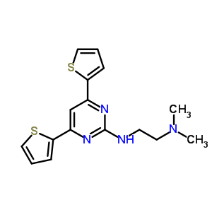 129224-83-5  N'-[4,6-di(thiophen-2-yl)pyrimidin-2-yl]-N,N-dimethylethane-1,2-diamine