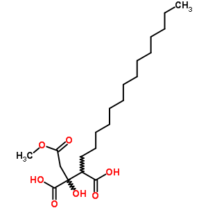 29227-64-3  2-hydroxy-2-(2-methoxy-2-oxoethyl)-3-tetradecylbutanedioic acid (non-preferred name)