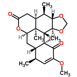 33204-37-4  (3aS,4R,4aS,7aR,7bS,8aS,9S,12aS,12bS,12cS)-11-methoxy-4,7b,9,12a-tetramethyl-3a,4a,7a,7b,8,8a,9,12a,12b,12c-decahydro[1,3]benzodioxolo[6,5,4-de]benzo[g]chromene-6,12(4H,5H)-dione