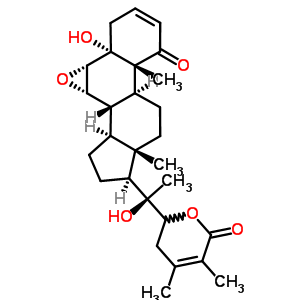 34199-22-9  (5alpha,6alpha,7alpha)-5,20-dihydroxy-6,7:22,26-diepoxyergosta-2,24-diene-1,26-dione