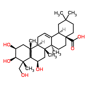 37905-13-8  (2beta,3beta,5xi,6beta,18alpha)-2,3,6,23-tetrahydroxyolean-12-en-28-oic acid