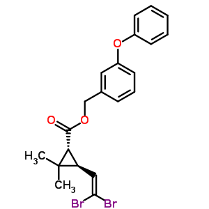 55667-38-4  3-phenoxybenzyl (1R,3S)-3-(2,2-dibromoethenyl)-2,2-dimethylcyclopropanecarboxylate