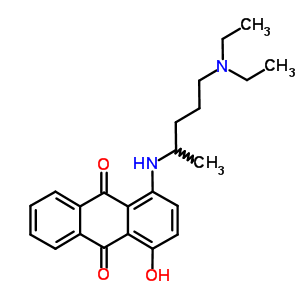 57074-53-0;69658-03-3  1-{[5-(diethylamino)pentan-2-yl]amino}-4-hydroxyanthracene-9,10-dione