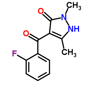 58011-12-4  4-(2-fluorobenzoyl)-2,5-dimethyl-1,2-dihydro-3H-pyrazol-3-one