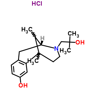 58801-48-2  (2R)-3-(2-hydroxy-2-methylpropyl)-6,11-dimethyl-1,2,3,4,5,6-hexahydro-2,6-methano-3-benzazocin-8-ol hydrochloride (1:1)