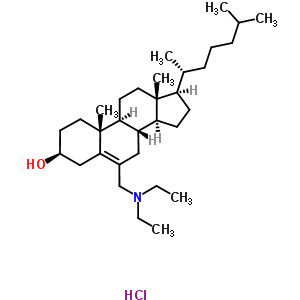 60149-28-2  (3beta)-6-[(diethylamino)methyl]cholest-5-en-3-ol hydrochloride (1:1)