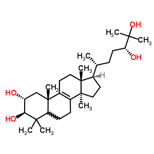 64971-21-7  (2alpha,3beta,5xi,24R)-lanost-8-ene-2,3,24,25-tetrol