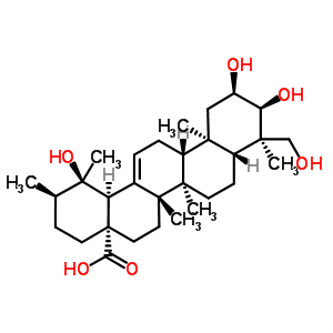 65669-84-3  (2alpha,3alpha)-2,3,19,23-tetrahydroxyurs-12-en-28-oic acid