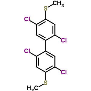 69797-50-8  2,2',5,5'-tetrachloro-4,4'-bis(methylsulfanyl)biphenyl