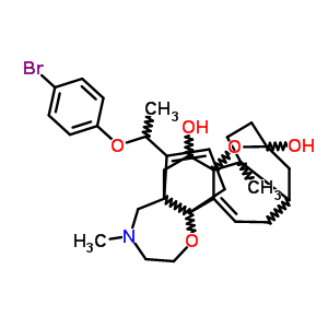 73151-71-0  14-[1-(4-bromophenoxy)ethyl]-2,11a-dimethyl-1,2,3,4,7a,10,11,11a,12,13-decahydro-7H-9,11b-epoxy-13a,5a-prop[1]enophenanthro[2,1-f][1,4]oxazepine-9,12(8H)-diol