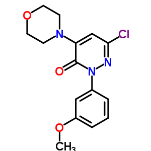 73924-43-3  6-chloro-2-(3-methoxyphenyl)-4-(morpholin-4-yl)pyridazin-3(2H)-one