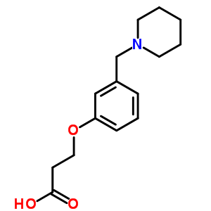 76955-75-4  3-[3-(piperidin-1-ylmethyl)phenoxy]propanoic acid