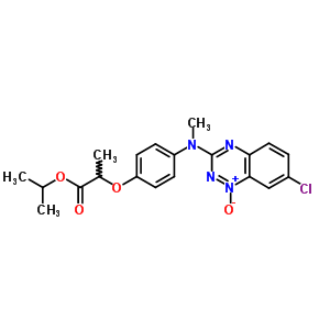 78711-79-2  propan-2-yl 2-{4-[(7-chloro-1-oxido-1,2,4-benzotriazin-3-yl)(methyl)amino]phenoxy}propanoate