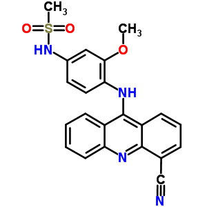 79453-52-4  N-{4-[(4-cyanoacridin-9-yl)amino]-3-methoxyphenyl}methanesulfonamide